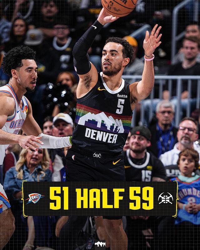 掘金残阵力克雷霆终结7连胜创11连胜纪录