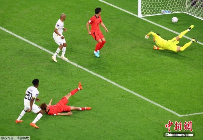 韩国队2-3不敌加纳小组出线前景堪忧